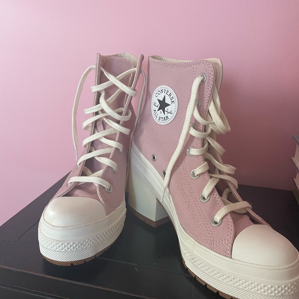 Converse Women's Pink High-Top Platform Sneakers